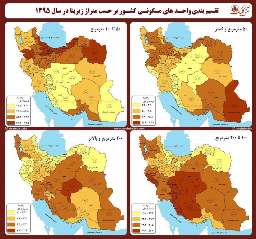 متراژ خانه در ایران