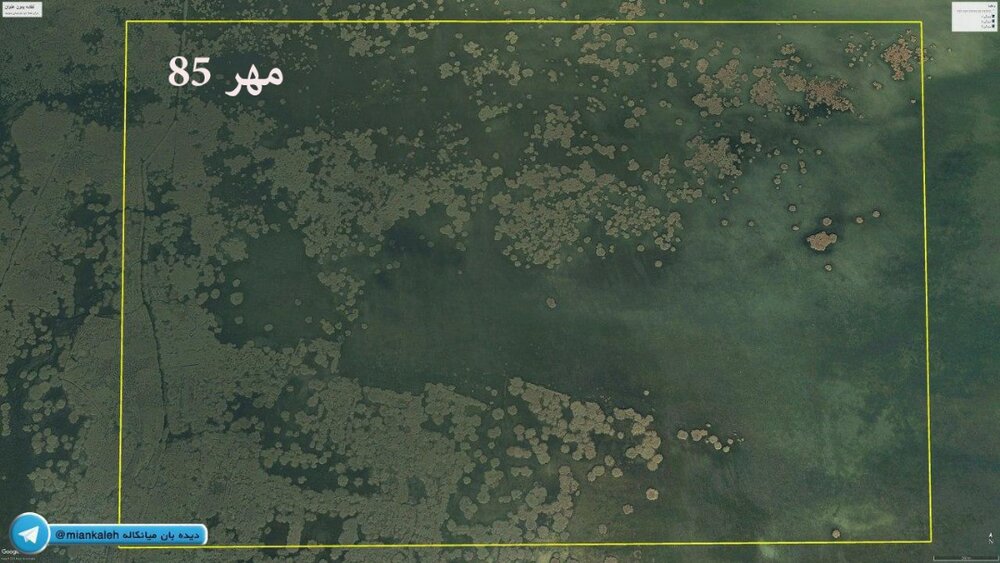 تصویر هوایی از میانکاله
