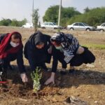 برگزارى آيين درختكارى به مناسبت بزرگداشت شهداى ٤ آذر ١٣٦٥ شهرستان انديمشك