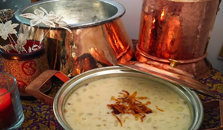 آش گندم شیر کرمانی