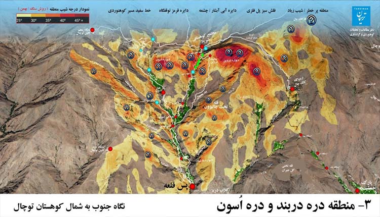 معرفی فنی منطقه دربند و دره اوسون