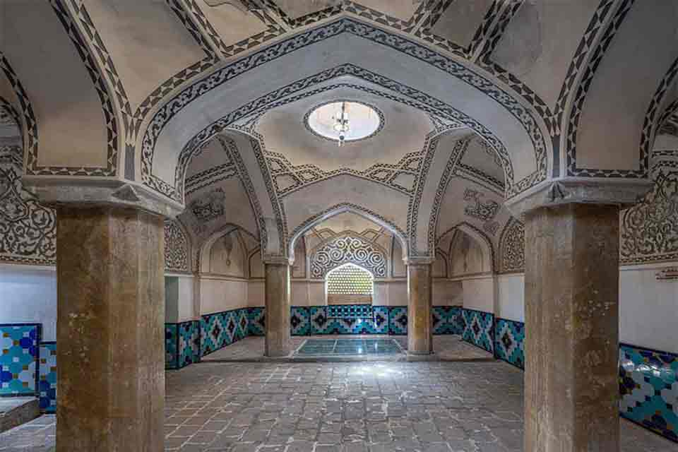 معماری حمام فین کاشان